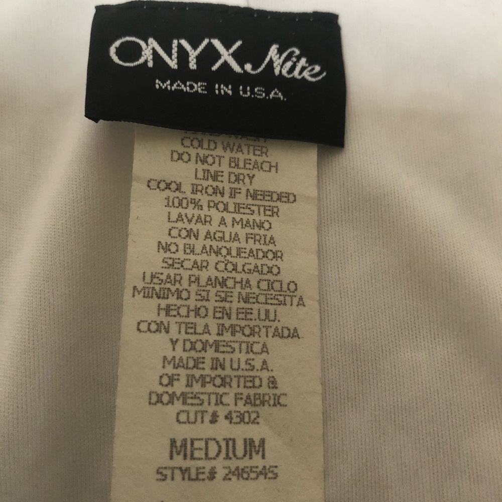 Onyx Nite Lace & Satin Blouse - Picture 7 of 8